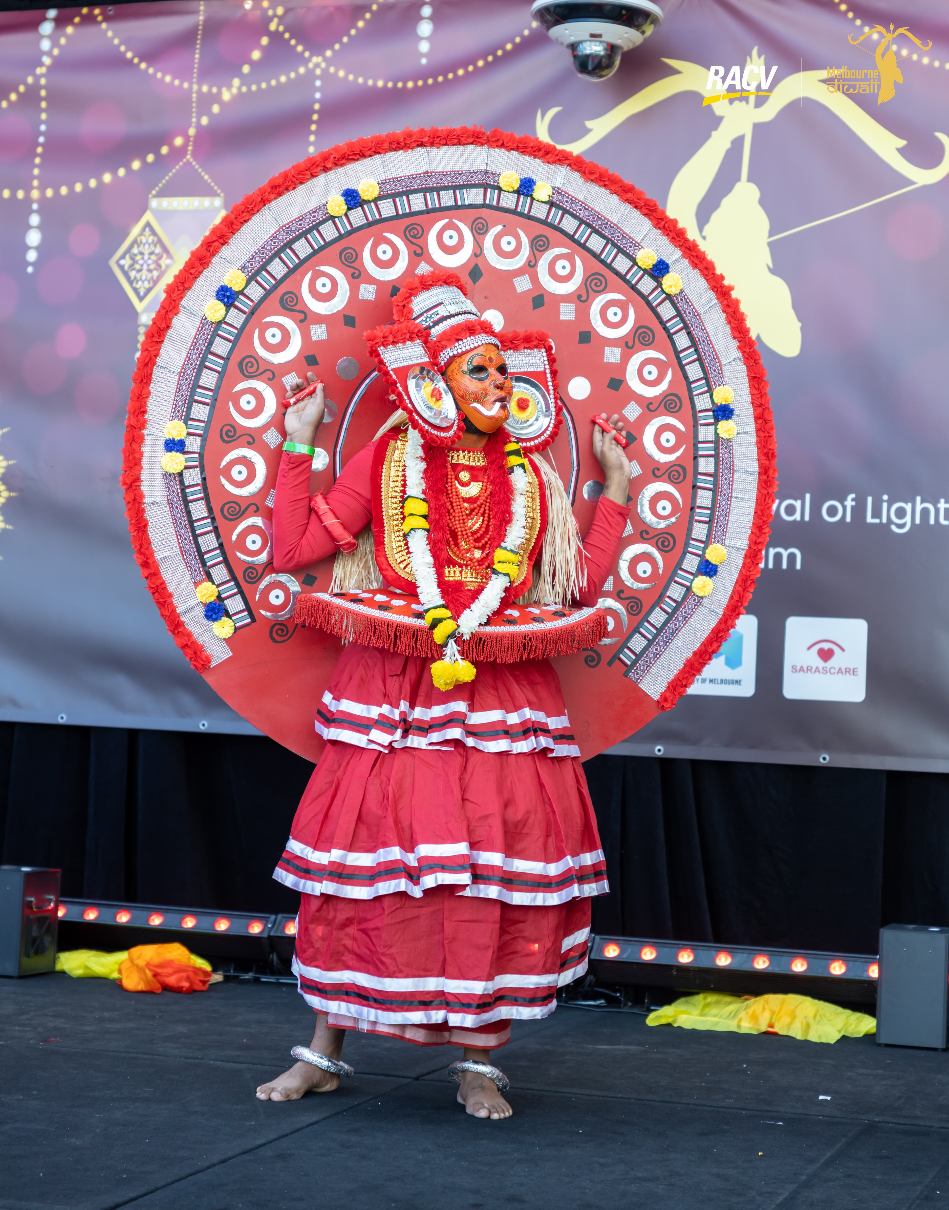 Traditional Diwali performance at Marvel Stadium